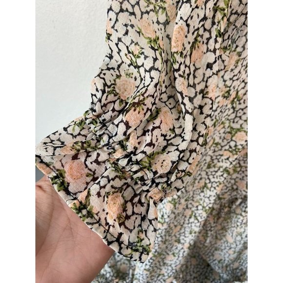 Free People women's XS Gigi floral printed maxi high low dress‎ tunic overlay - Picture 8 of 11